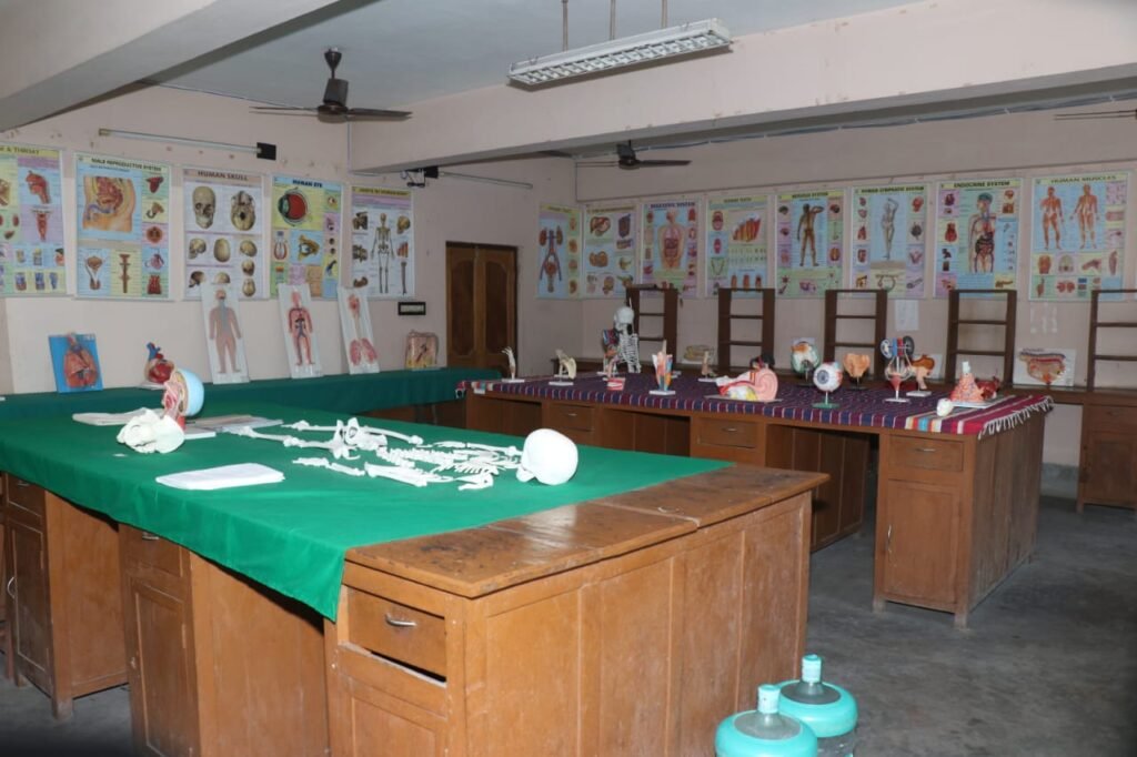 An anatomy classroom of Clara Barton School of Nursing, the best nursing college in Murshidabad